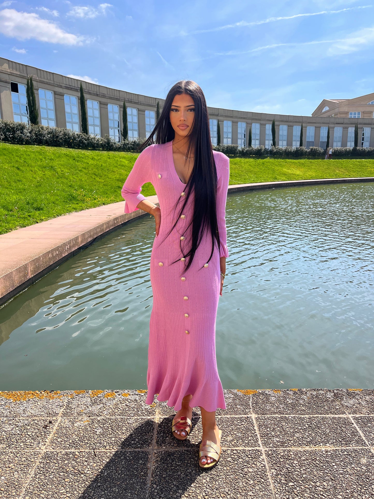 Robe longue princesse Sandra