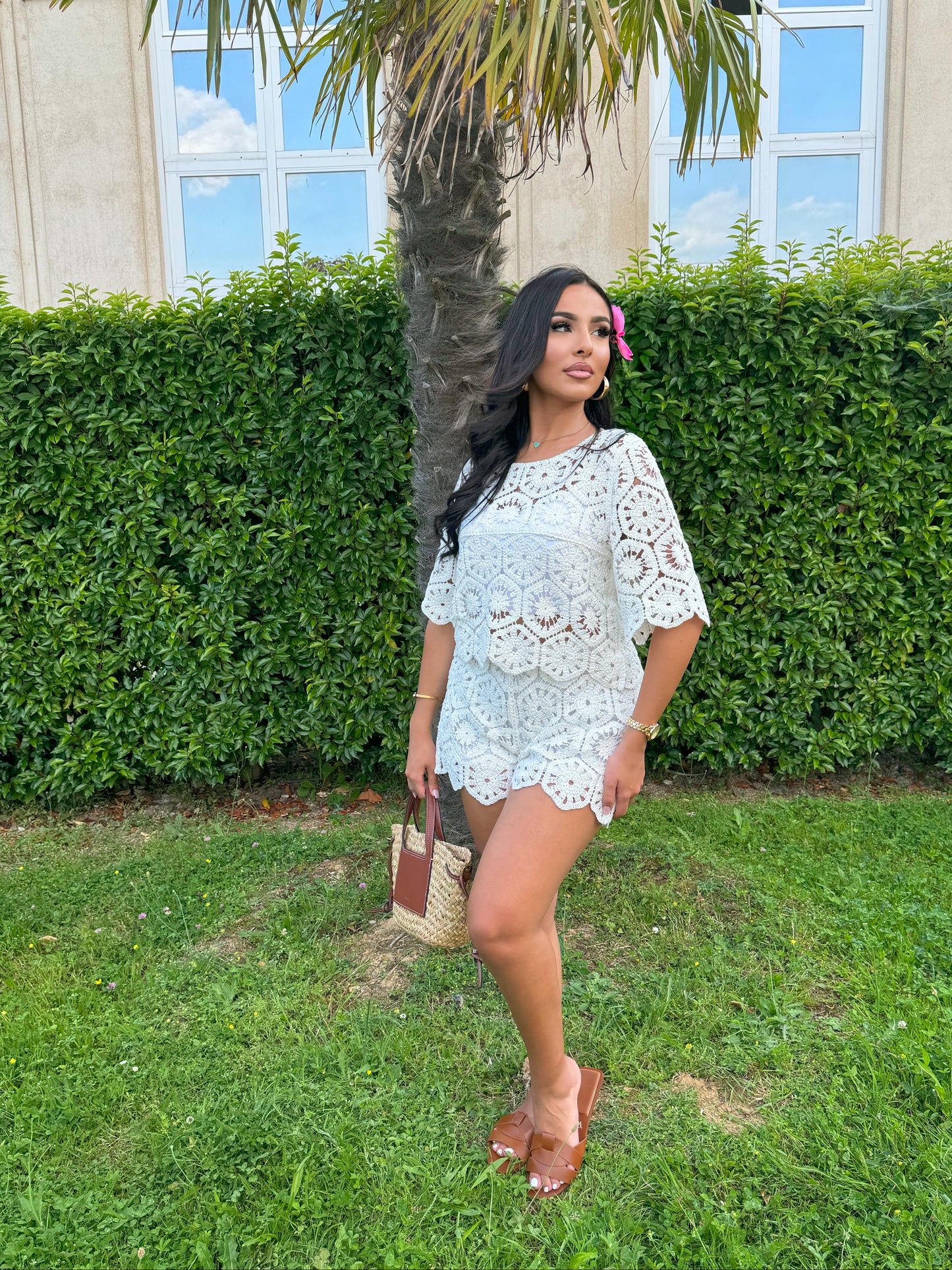 Ensemble short crochet Princesse Naila