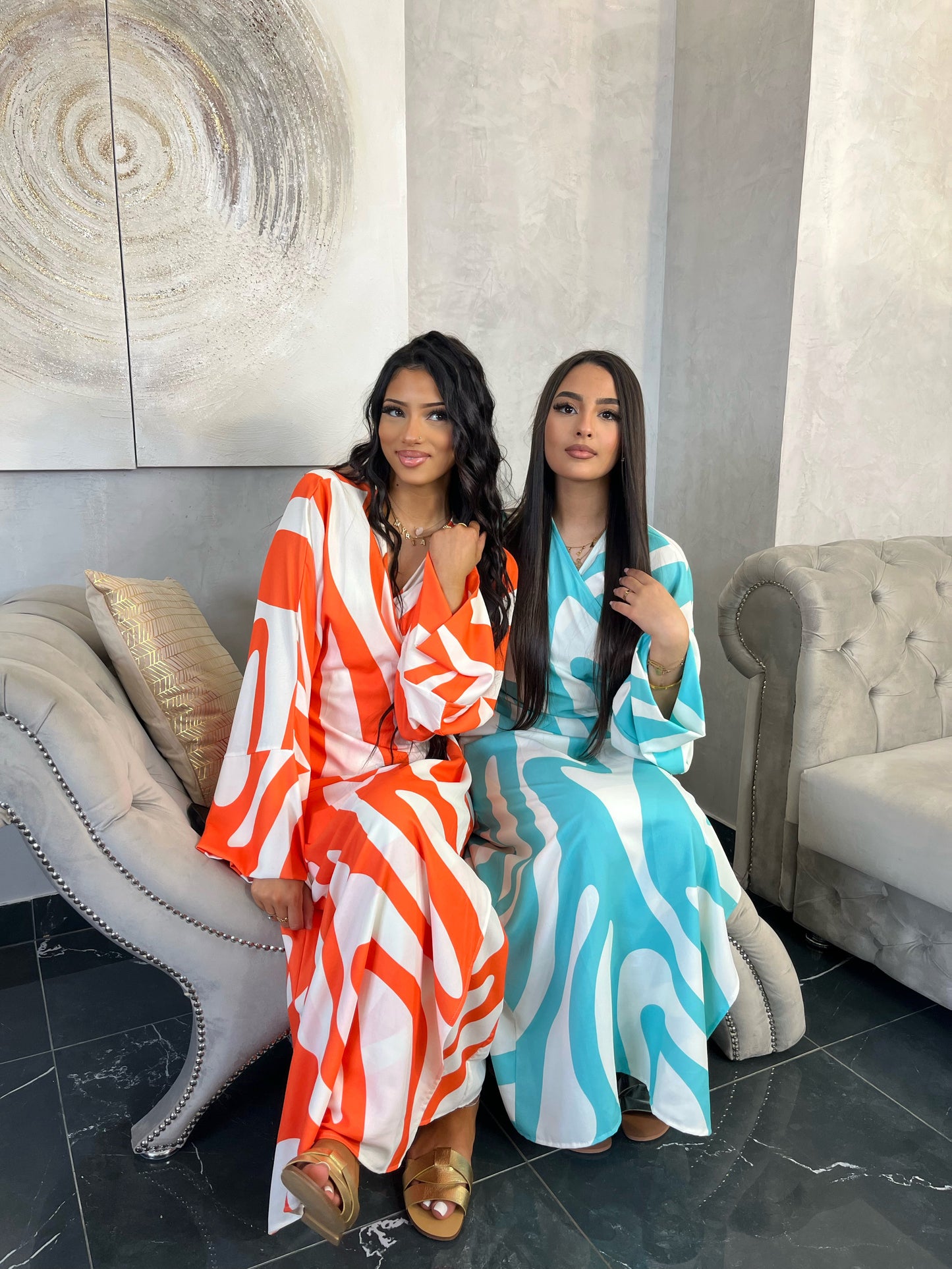 Robe portefeuille cache cœur princesse Marwa