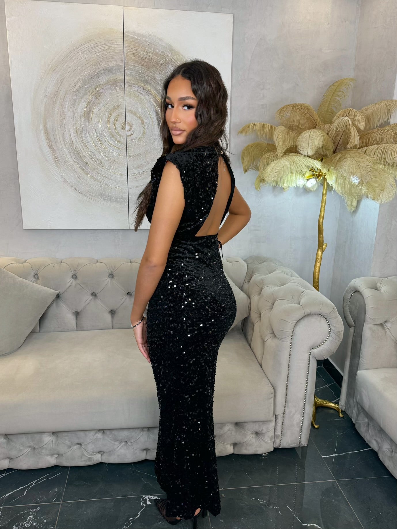 Robe en sequins princesse syrine