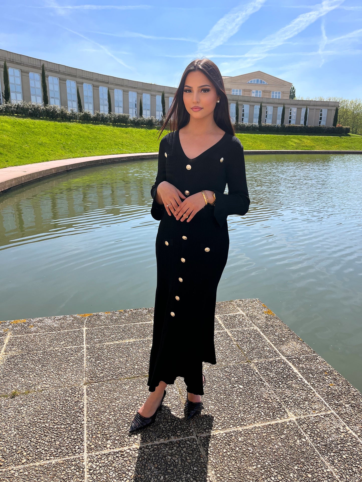 Robe longue princesse Sandra