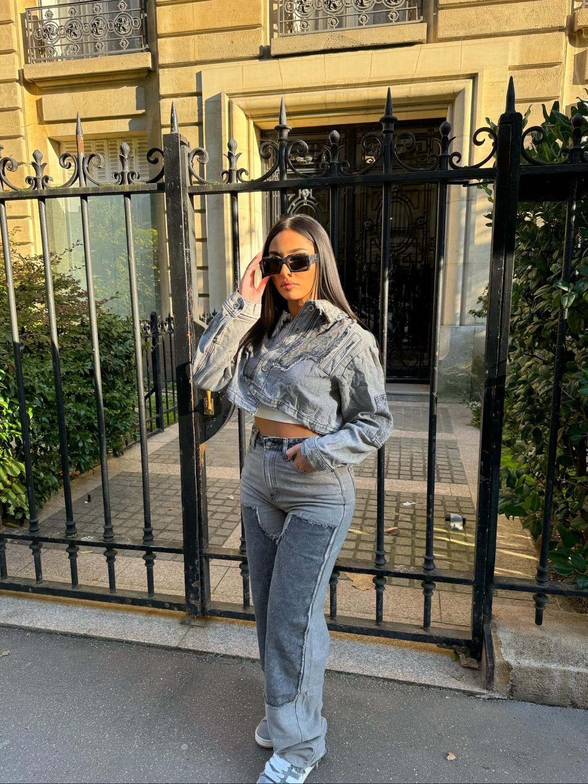VESTE EN JEAN PRINCESSE CELESTE