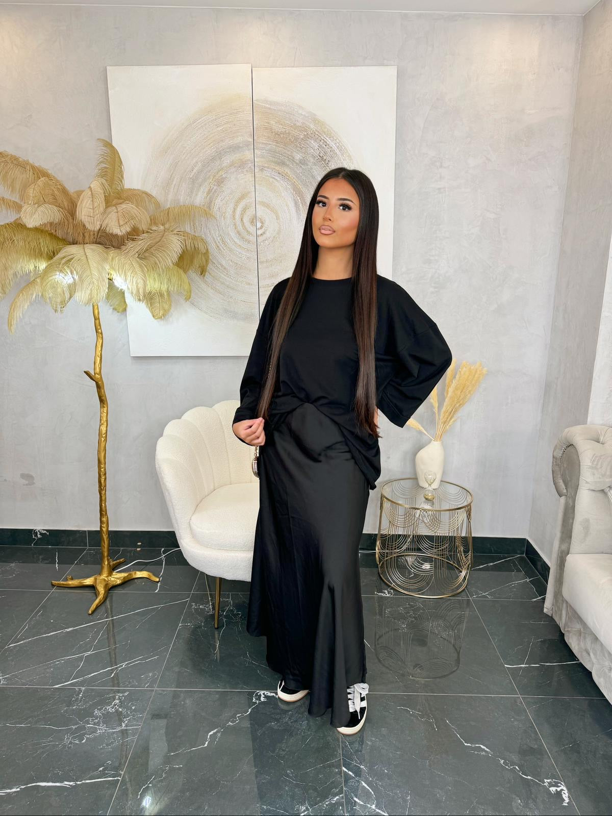 Jupe satinée Princesse Amira