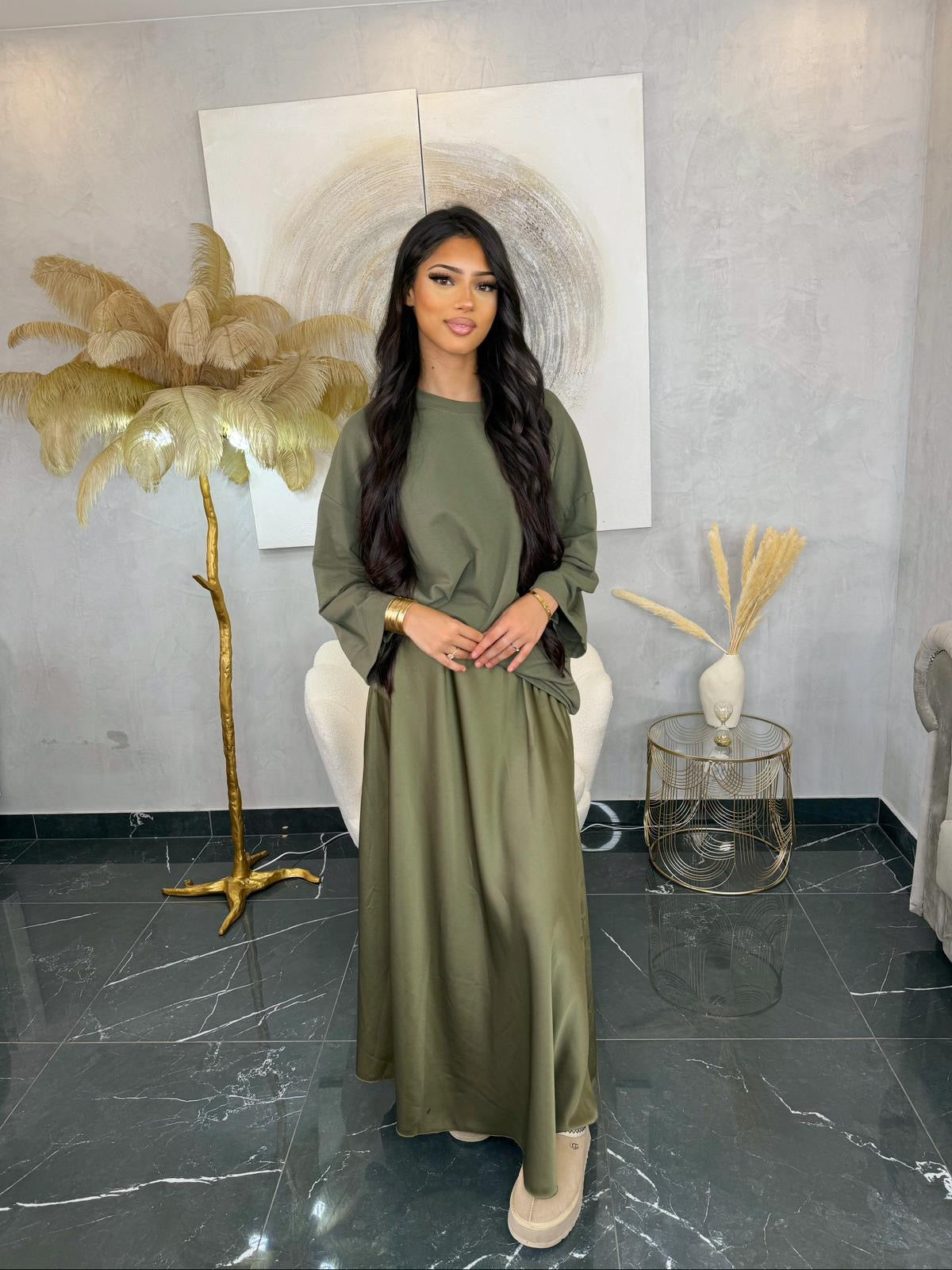 Jupe satinée Princesse Amira