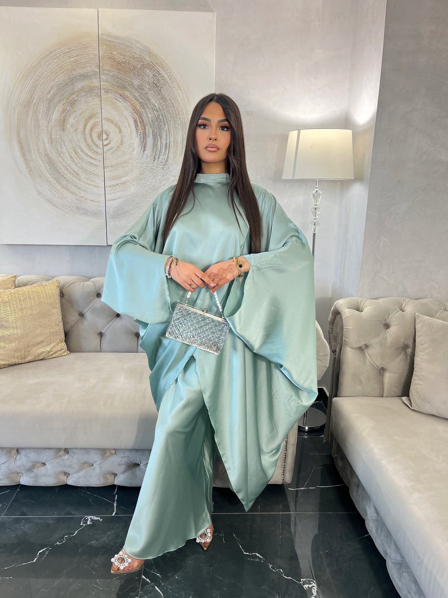 Ensemble jupe satinée princesse LEYA