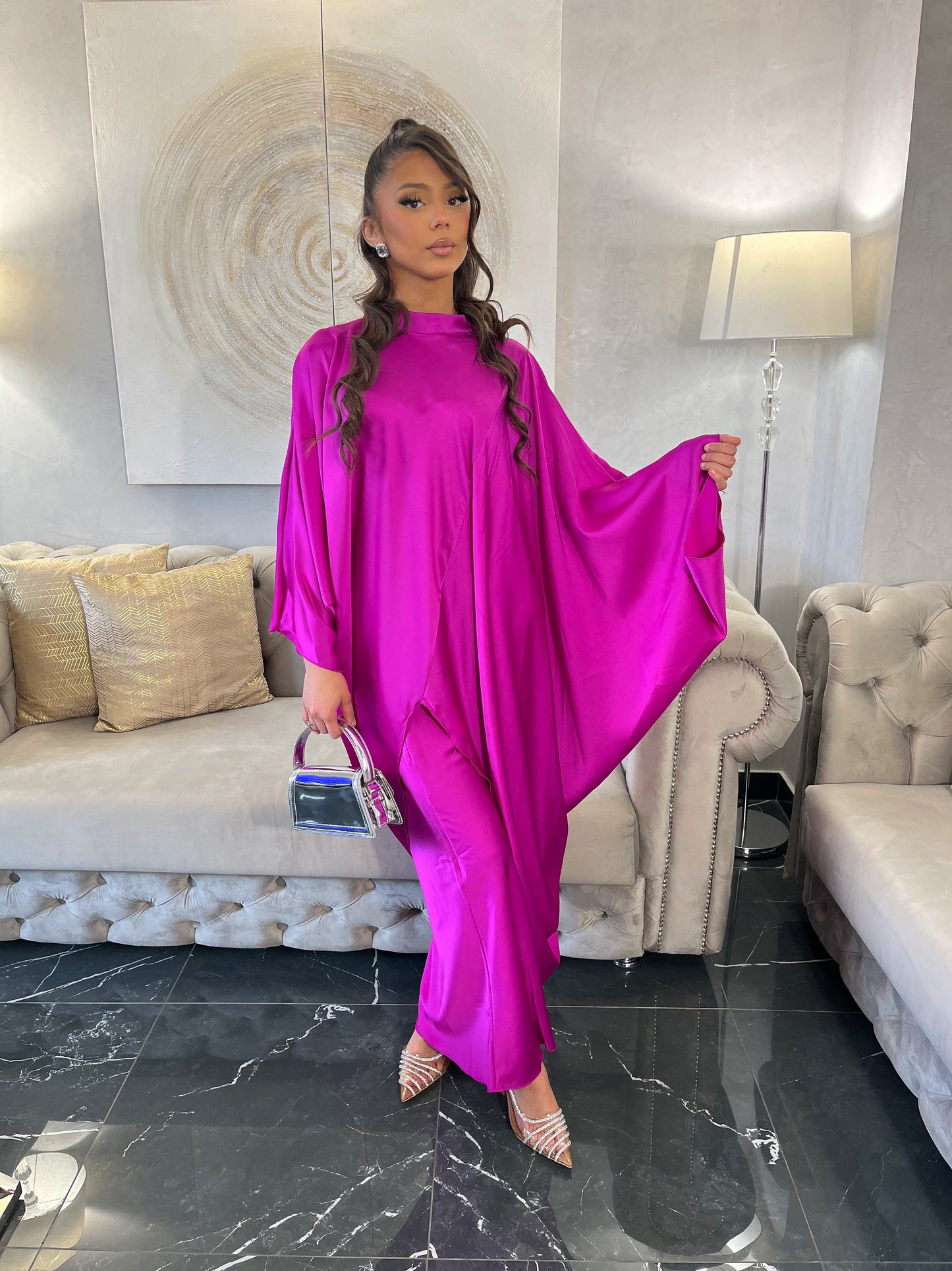 Ensemble jupe satinée princesse LEYA