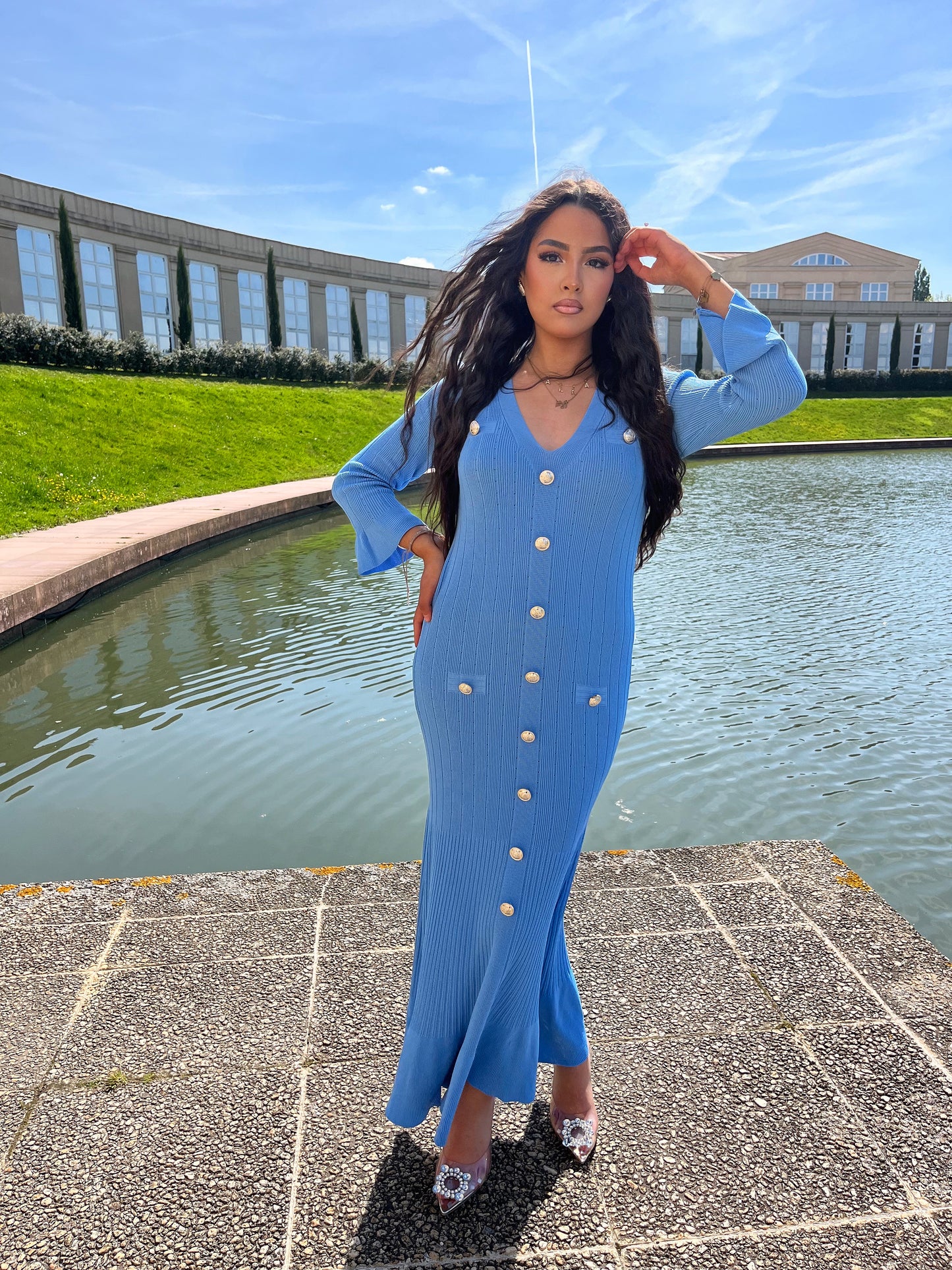 Robe longue princesse Sandra