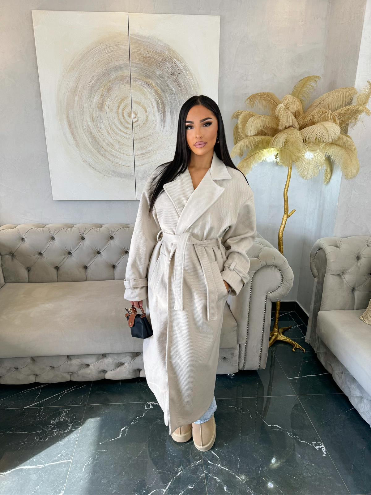 MANTEAU LONG STYLE TRENCH PRINCESSE AGATHE
