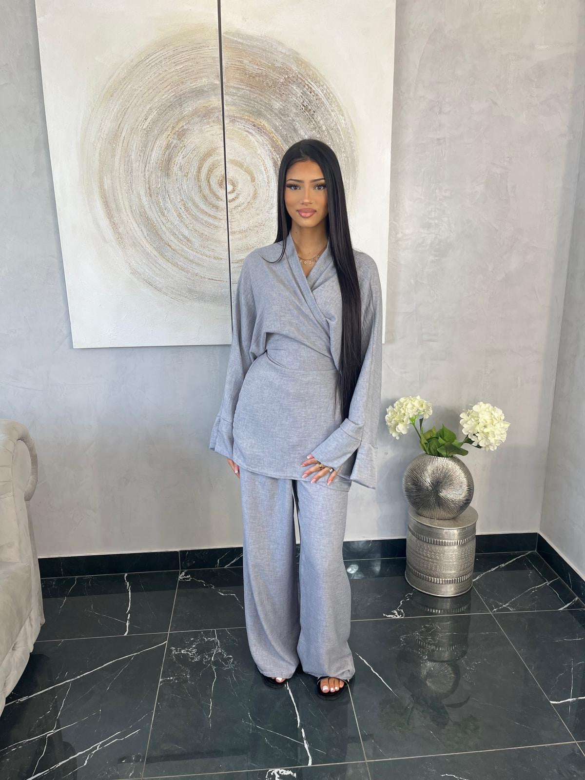 Ensemble pantalon à noeud princesse Lila