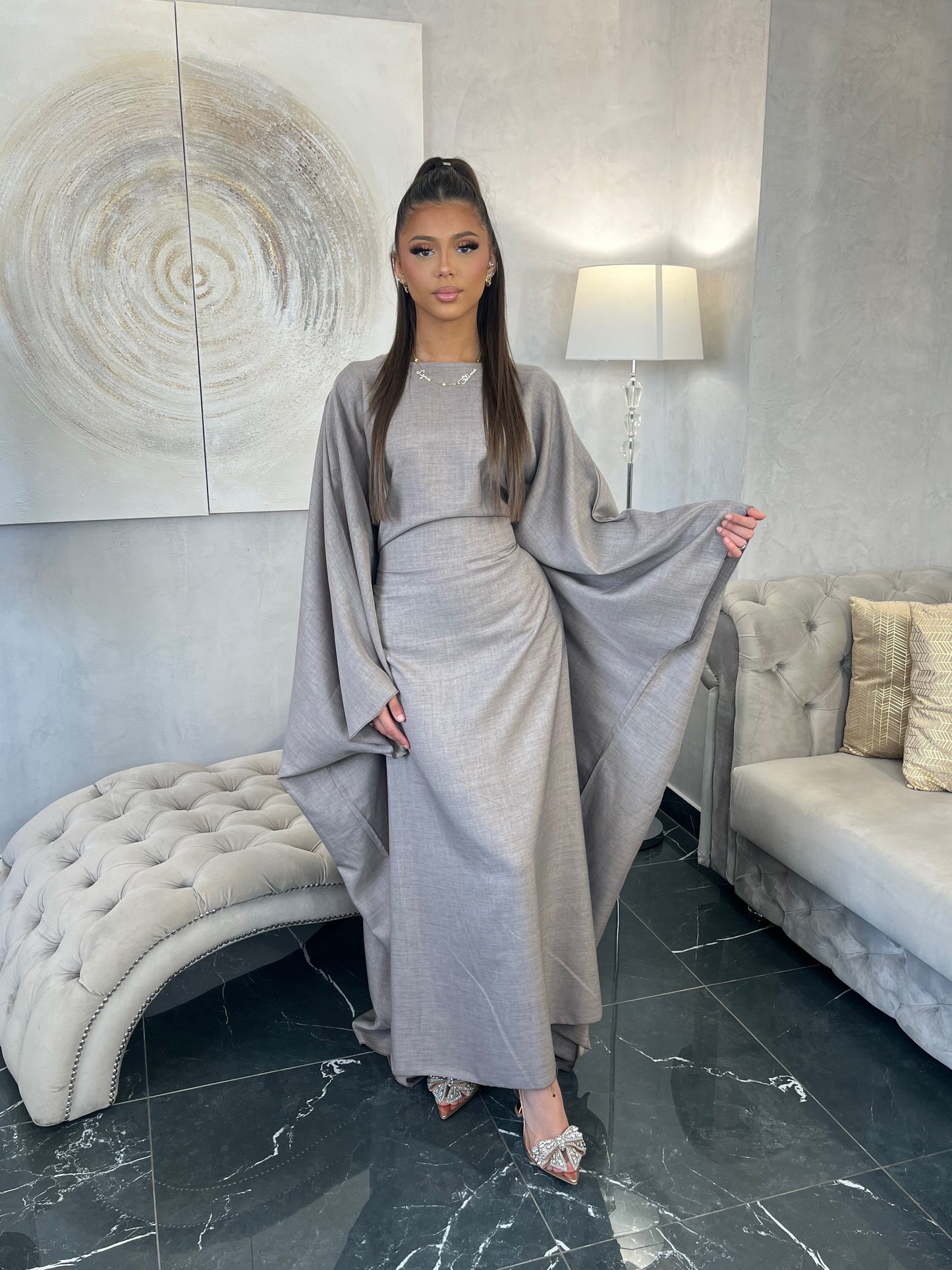 Robe cintrée ajustée princesse Romayssa