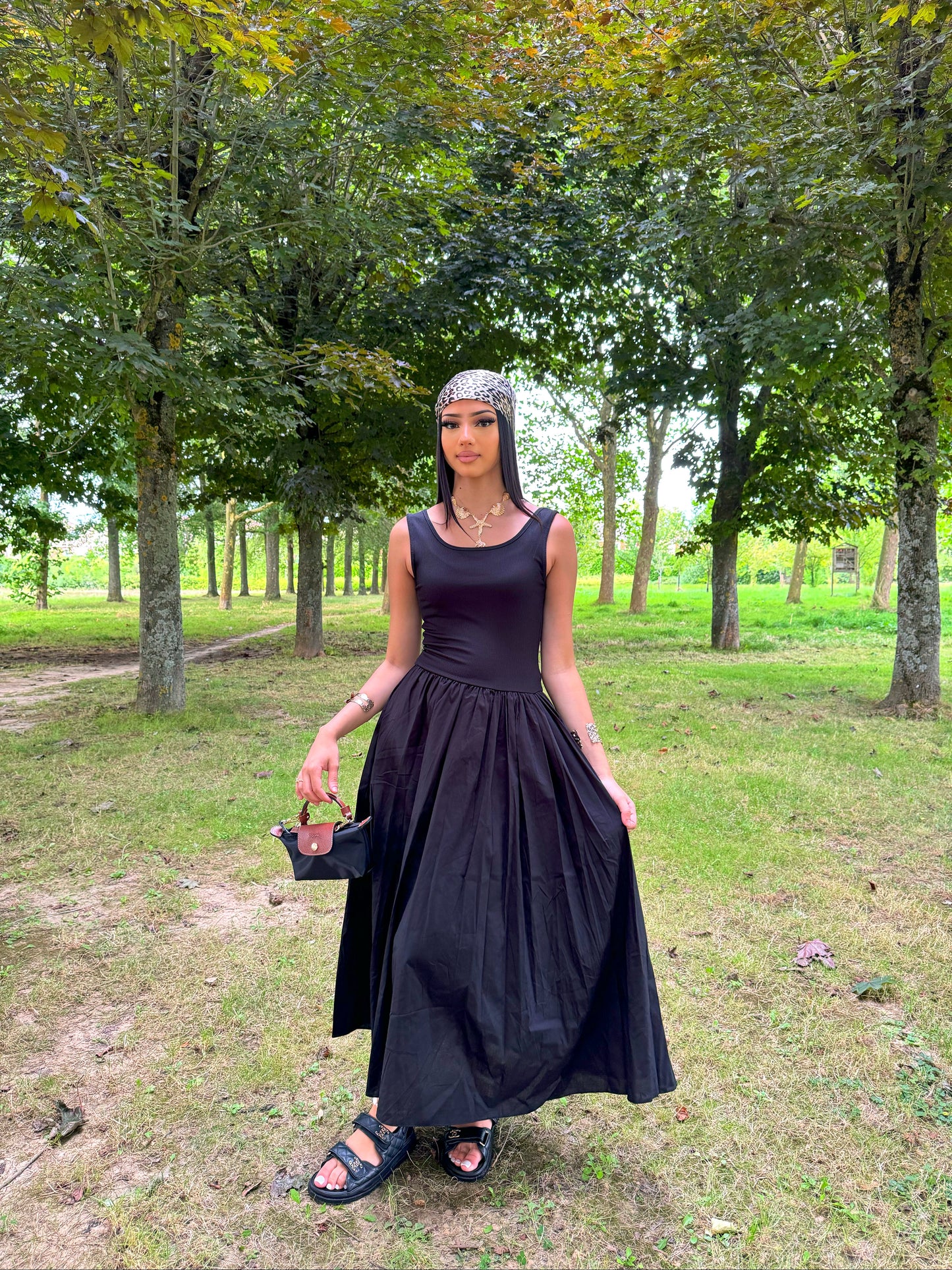 Robe longue princesse Rose