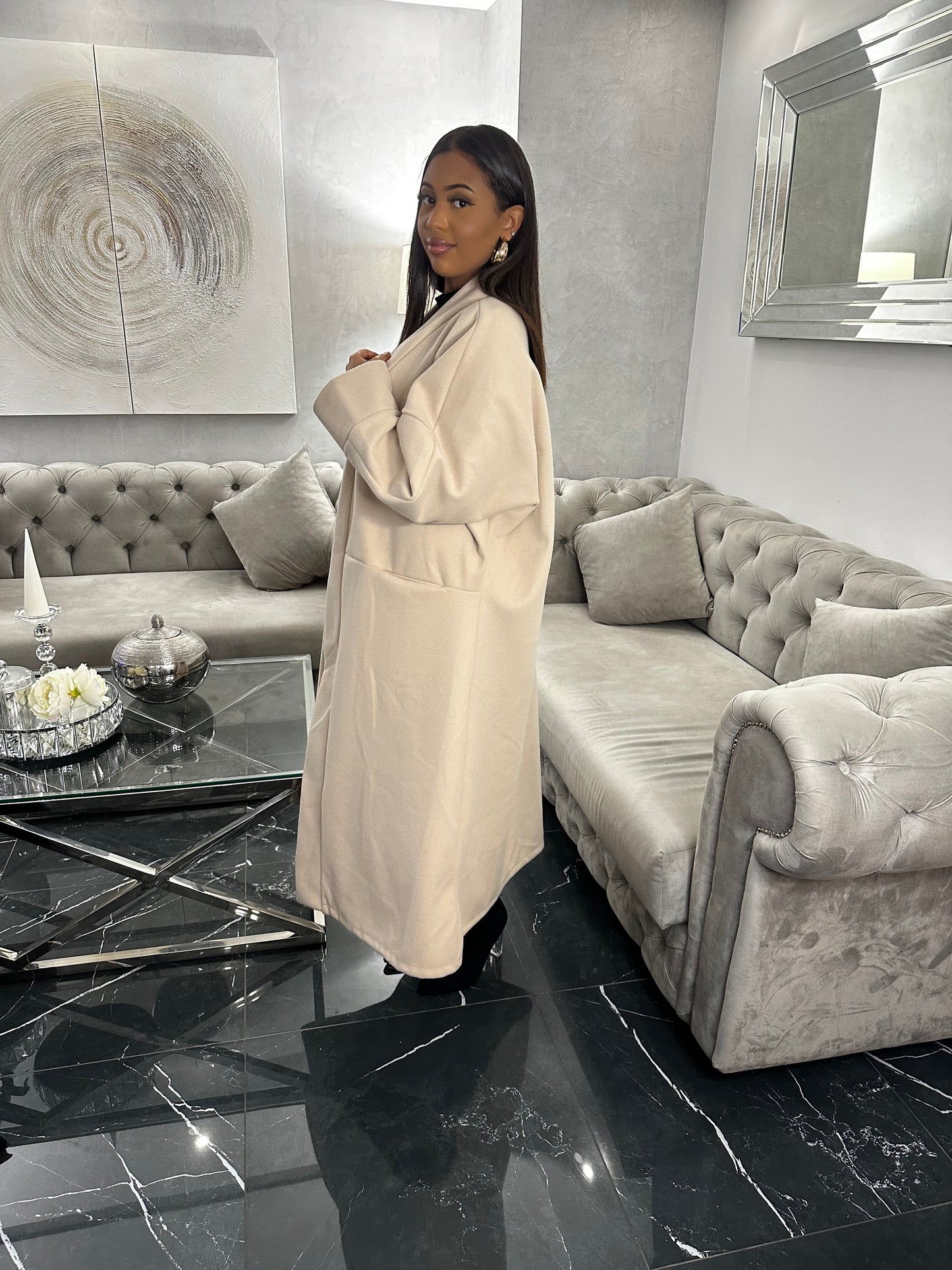 MANTEAU LONG OVERSIZE PRINCESSE INÉS