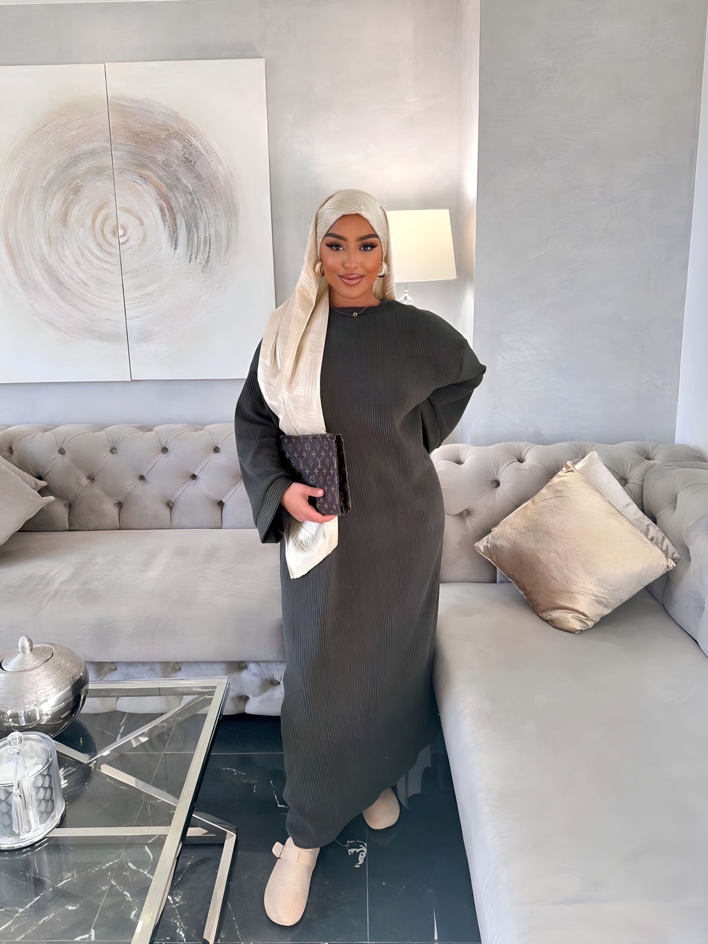 Robe hiver côtelée princesse Amira