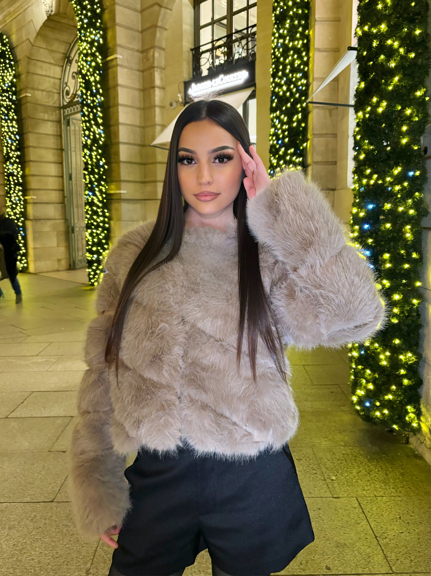 VESTE EFFET FOURRURE PRINCESSE JADE