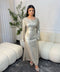 ROBE PRINCESSE SOFIA À LACETS CINTRÉE