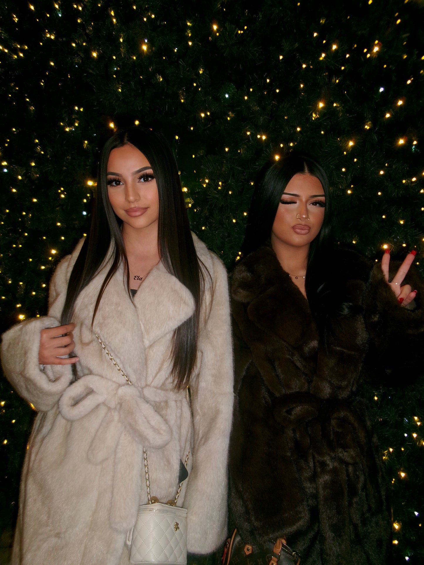 MANTEAU LONG EFFET FOURRURE PRINCESSE ROMY