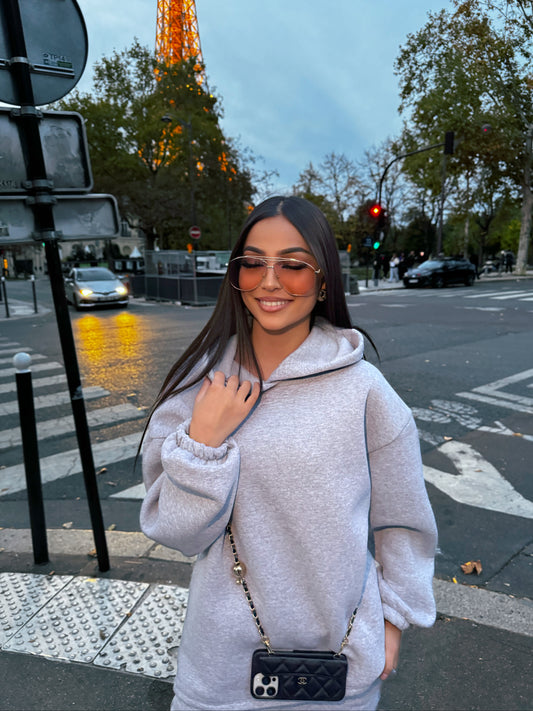 ENSEMBLE JOGGING OVERSIZE GRIS