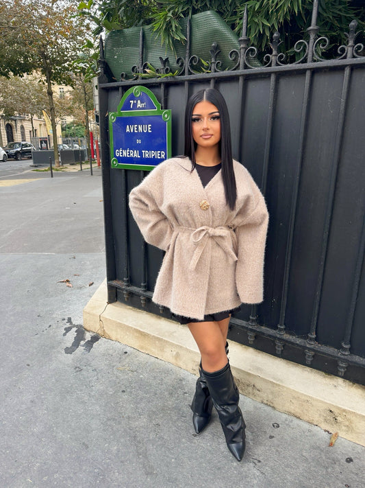 VESTE A NOUER BEIGE