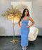 Robe en jean à bretelle princesse Airelle
