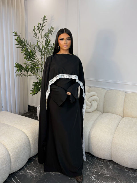 ROBE LONGUE AJUSTÉE À LACETS