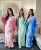 Robe longue satinée princesse Wadima