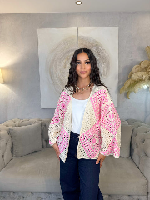 Cardigan crochet princesse maé