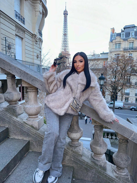 VESTE EFFET FOURRURE PRINCESSE K