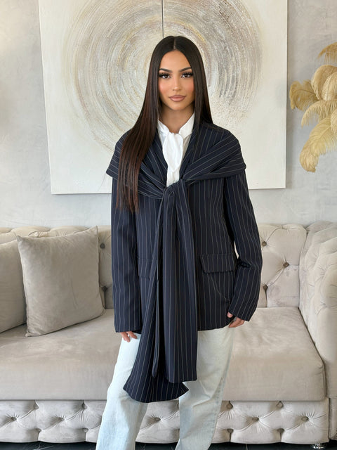 BLAZER ÉCHARPE INTÉGRÉ