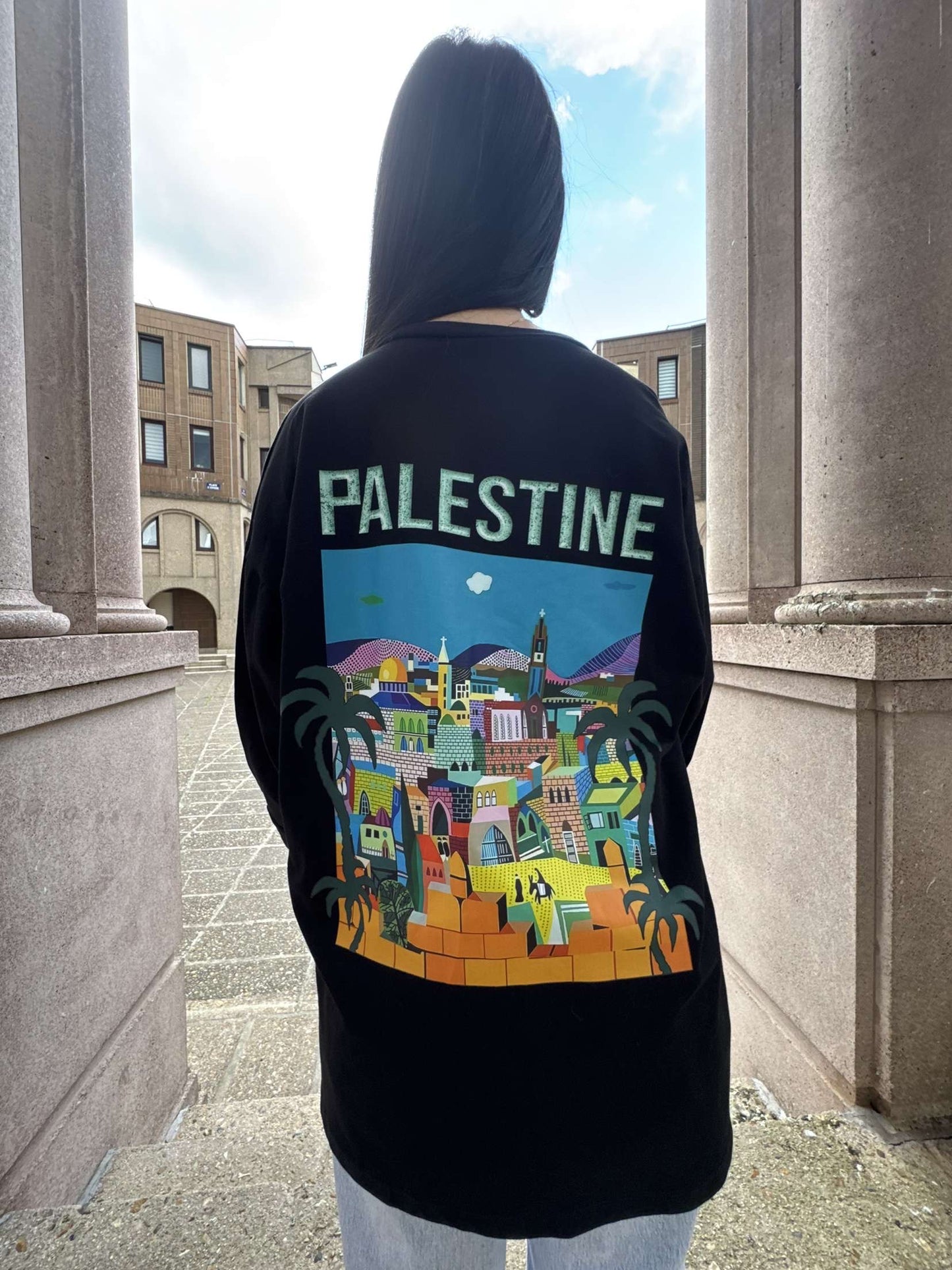Tee-shirt Palestine manches longues