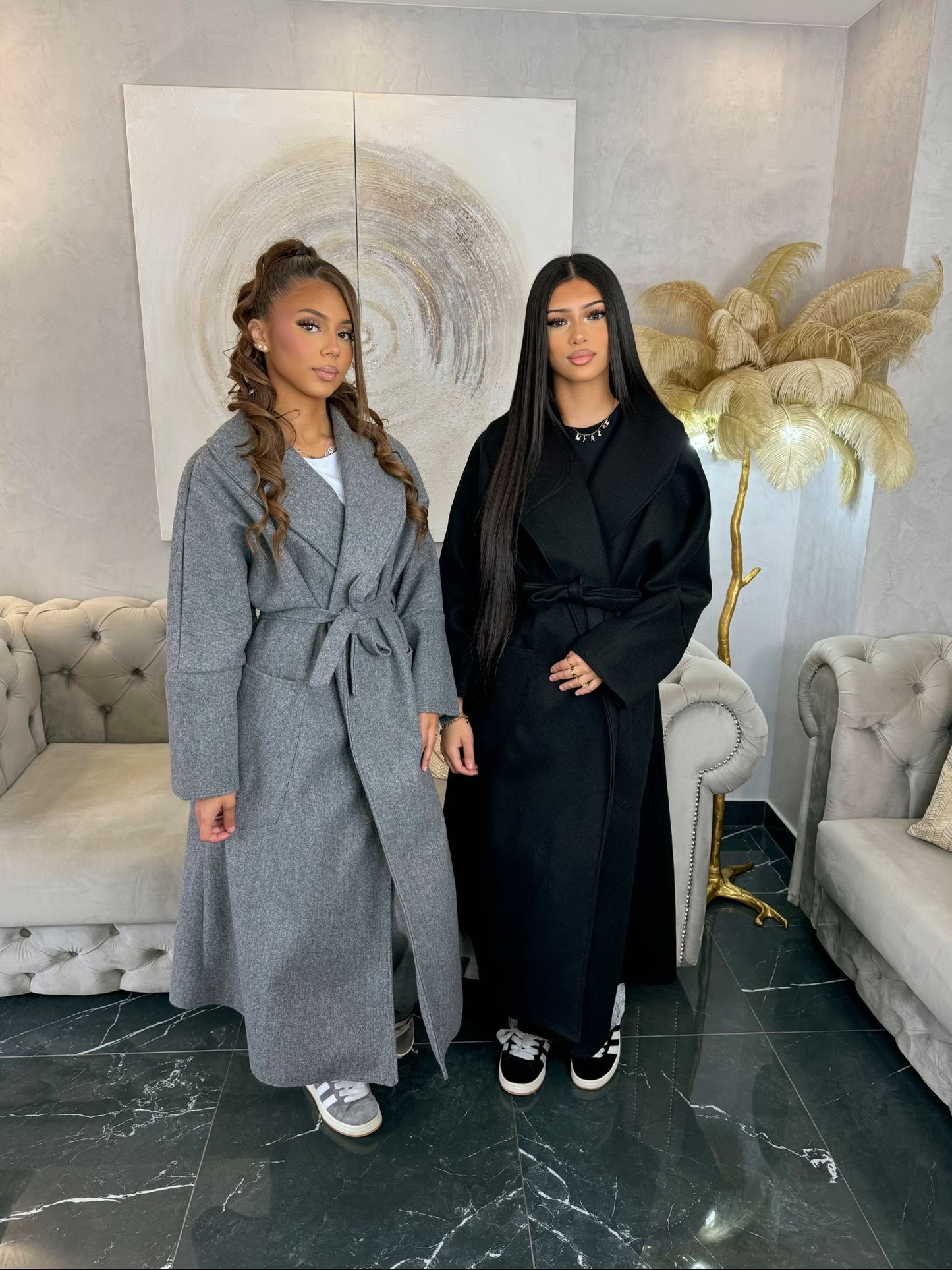 MANTEAU LONG AVEC CEINTURE PRINCESSE CHLOÉ