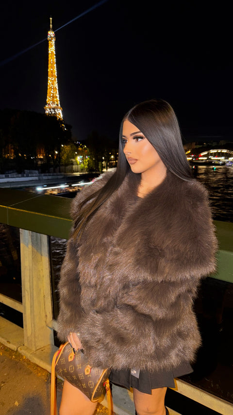 VESTE EFFET FOURRURE LA PARISIENNE