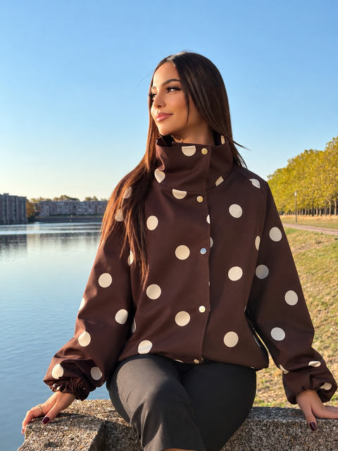 VESTE A POIS PRINCESSE ELYNA