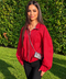 VESTE ROUGE À CARREAUX