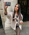 GILET À NŒUD BEIGE