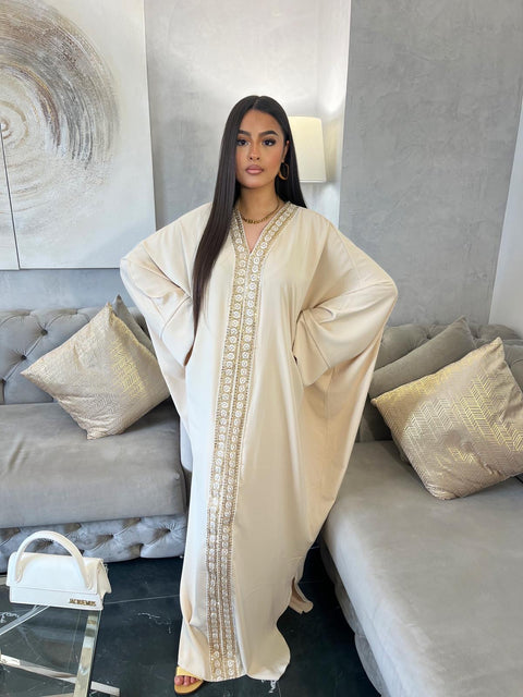 Abaya à strass princesse Houyame